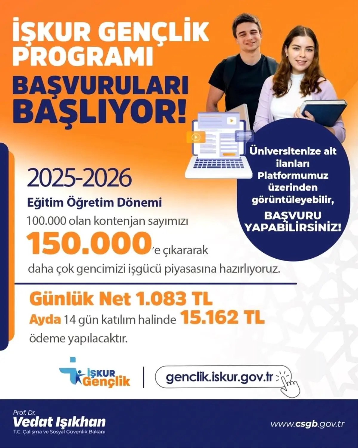 ISKUR Genclik Programi Basvurulari Basladi