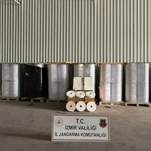 Izmirde Kacak Sigara Uretimine Baskin Milyonlarca Malzeme Ele Gecirildi