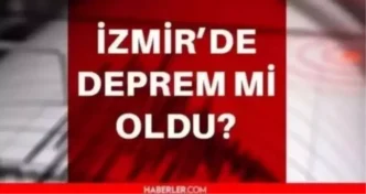 Izmirde deprem mi oldu SON DAKIKA 20 Ekim Izmirde az
