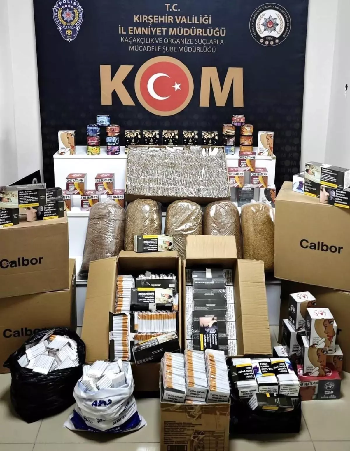 Kirsehirde Kacak Tutun Operasyonu Binlerce Makaron Ele Gecirildi