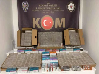 Kocaelide Kacak Tutun Operasyonu 41 Bin Makaron ve 500 Paket