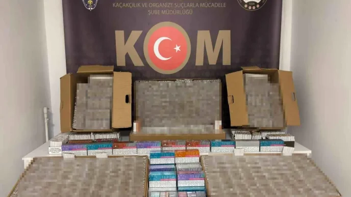 Kocaelide Kacak Tutun Operasyonu 41 Bin Makaron ve 500 Paket