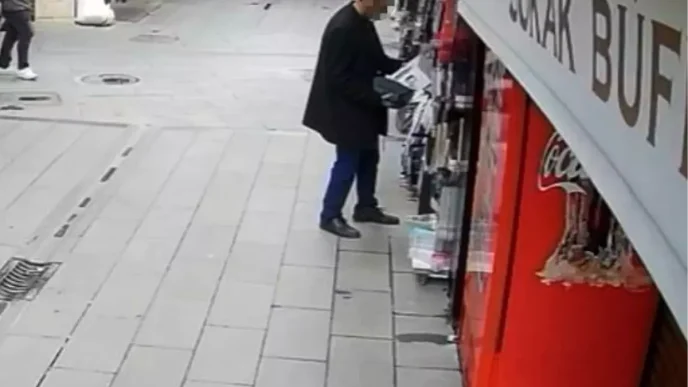 Konyada Hirsizlik Ani Guvenlik Kamerasinda