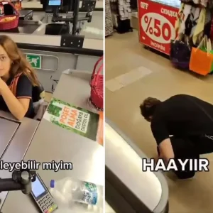 Markette kasiyere cikma teklifi eden genc aldigi cevapla yikildi