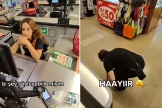 Markette kasiyere cikma teklifi eden genc aldigi cevapla yikildi