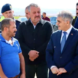Nigde Valisi yanginda zarar goren ureticiye destek ziyareti gerceklestirdi