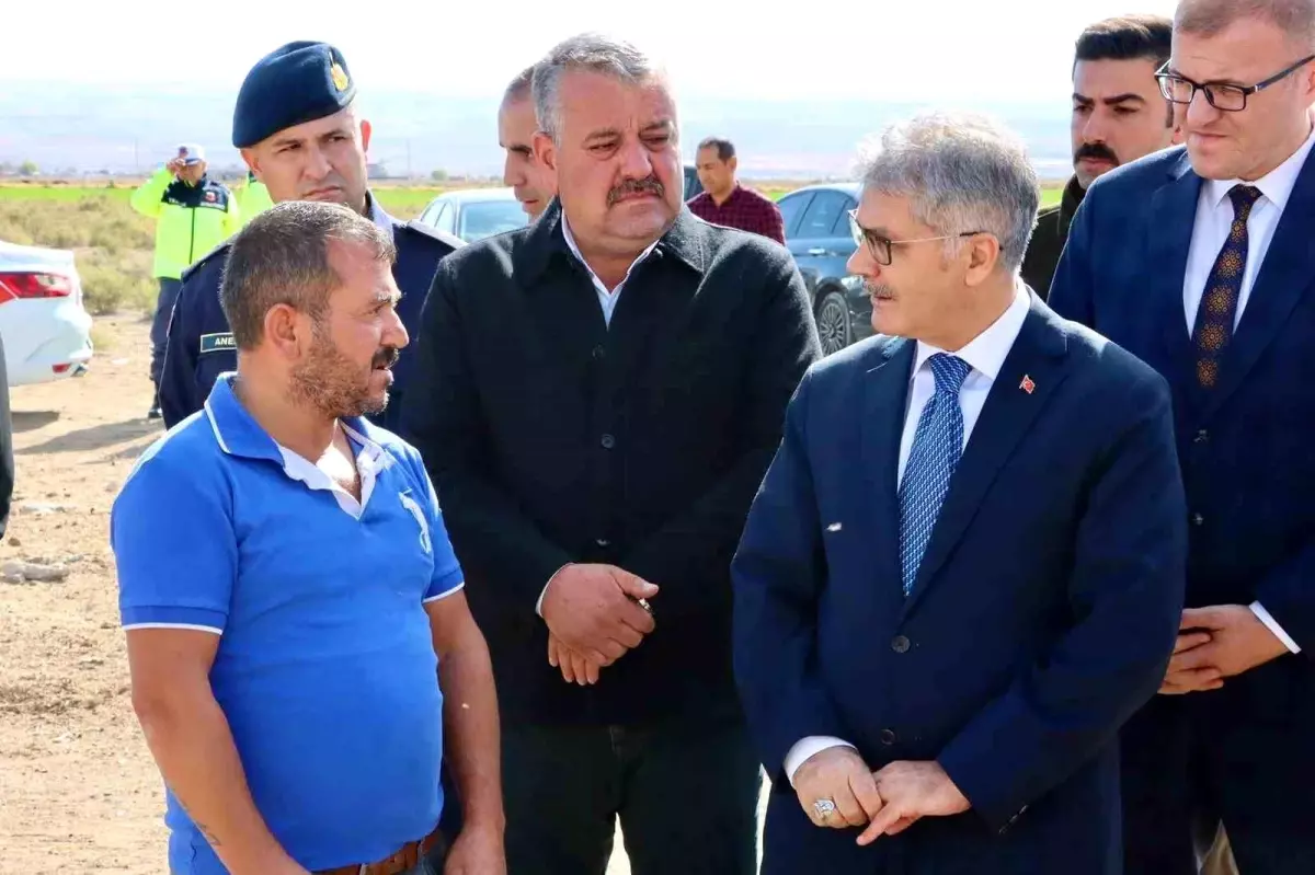Nigde Valisi yanginda zarar goren ureticiye destek ziyareti gerceklestirdi