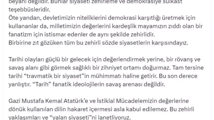 Omer Celik Terorsuz Turkiye Sureci Milli Degerler Uzerine Kurulmustur