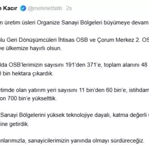 Organize Sanayi Bolgeleri 371e Ulasti