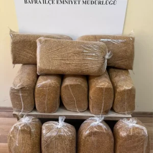 Samsun Bafrada 60 Kilogram Kacak Tutun Ele Gecirildi