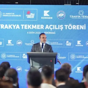 Sanayi ve Teknoloji Bakani Kacir Tekirdagda TEKMER acilisinda konustu Aciklamasi