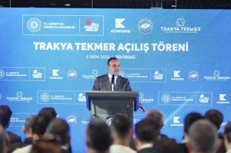 Sanayi ve Teknoloji Bakani Kacir Tekirdagda TEKMER acilisinda konustu Aciklamasi