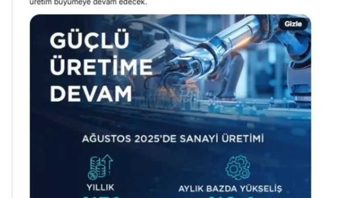 Sanayi ve Teknoloji Bakani Kacirdan Sanayi Uretimi Degerlendirmesi