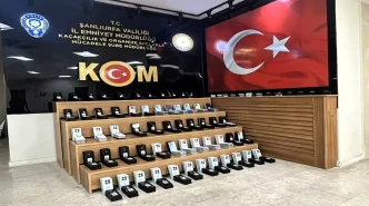 Sanliurfada 96 Milyon TL Degerinde Kacak Telefon Operasyonu