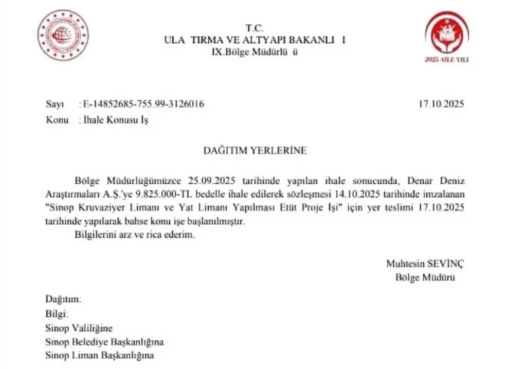 Sinop'ta Kruvaziyer ve Yat Limanı İhalesi Tamamlandı 2 Sinopta Kruvaziyer ve Yat Limani Ihalesi Tamamlandi