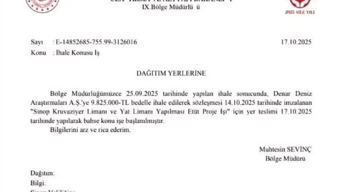 Sinop'ta Kruvaziyer ve Yat Limanı İhalesi Tamamlandı 4 Sinopta Kruvaziyer ve Yat Limani Ihalesi Tamamlandi