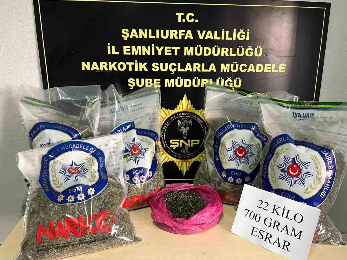 Suructa Uyusturucu Operasyonu 22 Kilo Esrar Ele Gecirildi