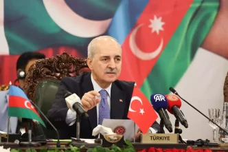 TBMM Baskani Kurtulmus Azerbaycan Pakistan ve Turkiye Uclu Parlamento Baskanlari