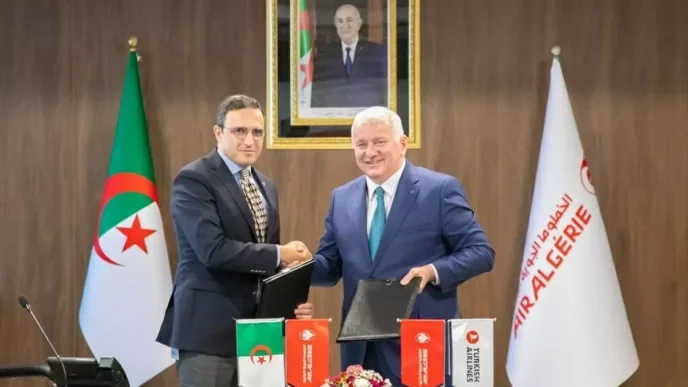 THY ve Air Algerie Arasinda Stratejik Isbirligi Anlasmasi Imzalandi