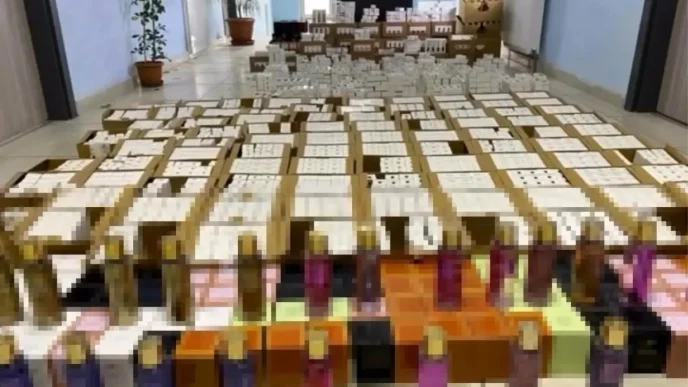 Tavsanlida 3 Bin 755 Sise Gumruk Kacagi Parfum Ele Gecirildi