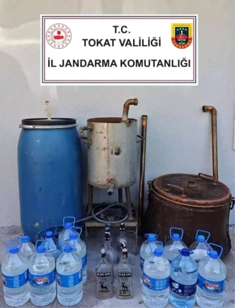 Tokatta Kacak Icki Operasyonu 292 Litre Ele Gecirildi