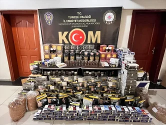 Tuncelide Kacak Tutun Operasyonu 5 Supheli Adli Isleme Tabii