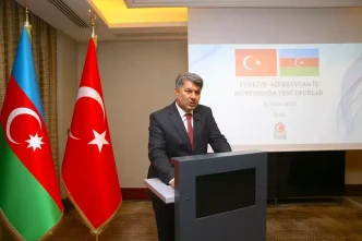 Turkiye Azerbaycan Is Dunyasinda Yeni Ufuklar Etkinligi Bakude Gerceklesti