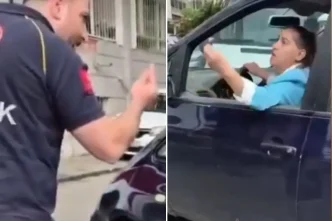 Yaraliya mudahale eden ambulans ekibine Biraz geri alir misiniz dedi