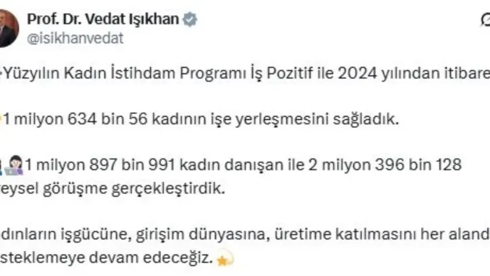 Yuzyilin Kadin Istihdam Programi Is Pozitif ile 16 Milyon Kadin