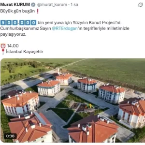 Yuzyilin Konut Projesi detaylari bugun aciklanacak
