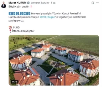 Yuzyilin Konut Projesi detaylari bugun aciklanacak
