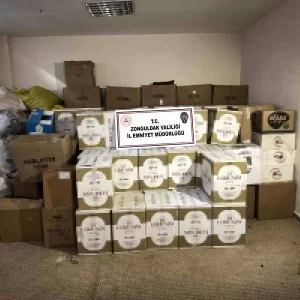 Zonguldakta Kacak Tutun Operasyonu 1 Ton Kacak Tutun ve Cok