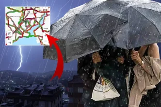 İstanbul'da yağış başladı, trafik felç! Harita kırmızıya döndü 15 istanbul da yagis basladi trafik felc 19182703 5822 amp